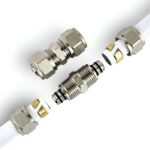 Underfloor Heating Pipe Repair Coupler for 12MM Pipe PERT-AL-PERT or PEX-AL-PEX