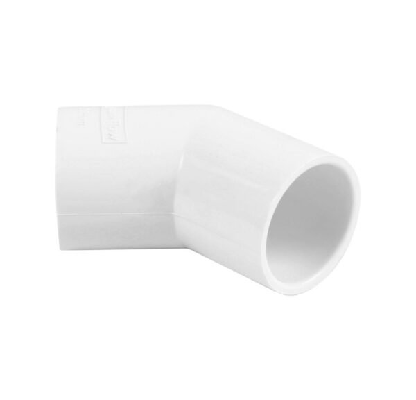 Overflow 45 Degree Bend 21.5mm White