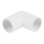 Overflow 90 Degree Bend 21.5mm White