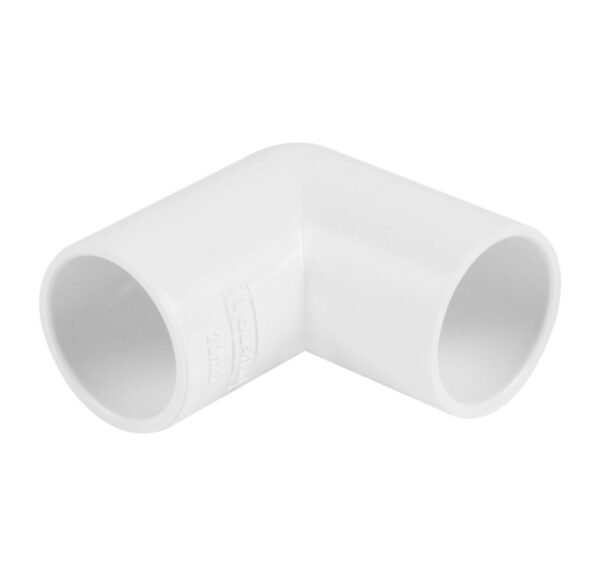 Overflow 90 Degree Bend 21.5mm White